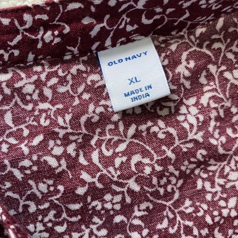 NWT Oversized Floral Print with Front Buttons Top, Size: XXL - Picture 8 of 11